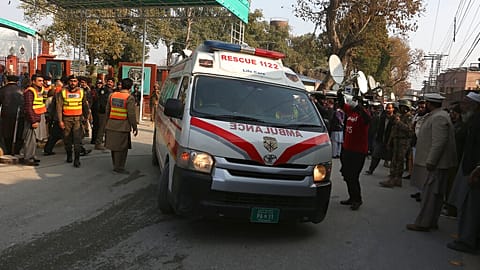 More than 30 people have been killed in a bombing at a mosque in the Pakistani city of Peshawar.