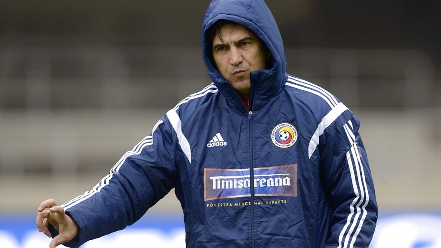 Romania's head soccer coach Victor Piturca - Oct. 13, 2014. 
