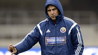 Romania's head soccer coach Victor Piturca - Oct. 13, 2014. 