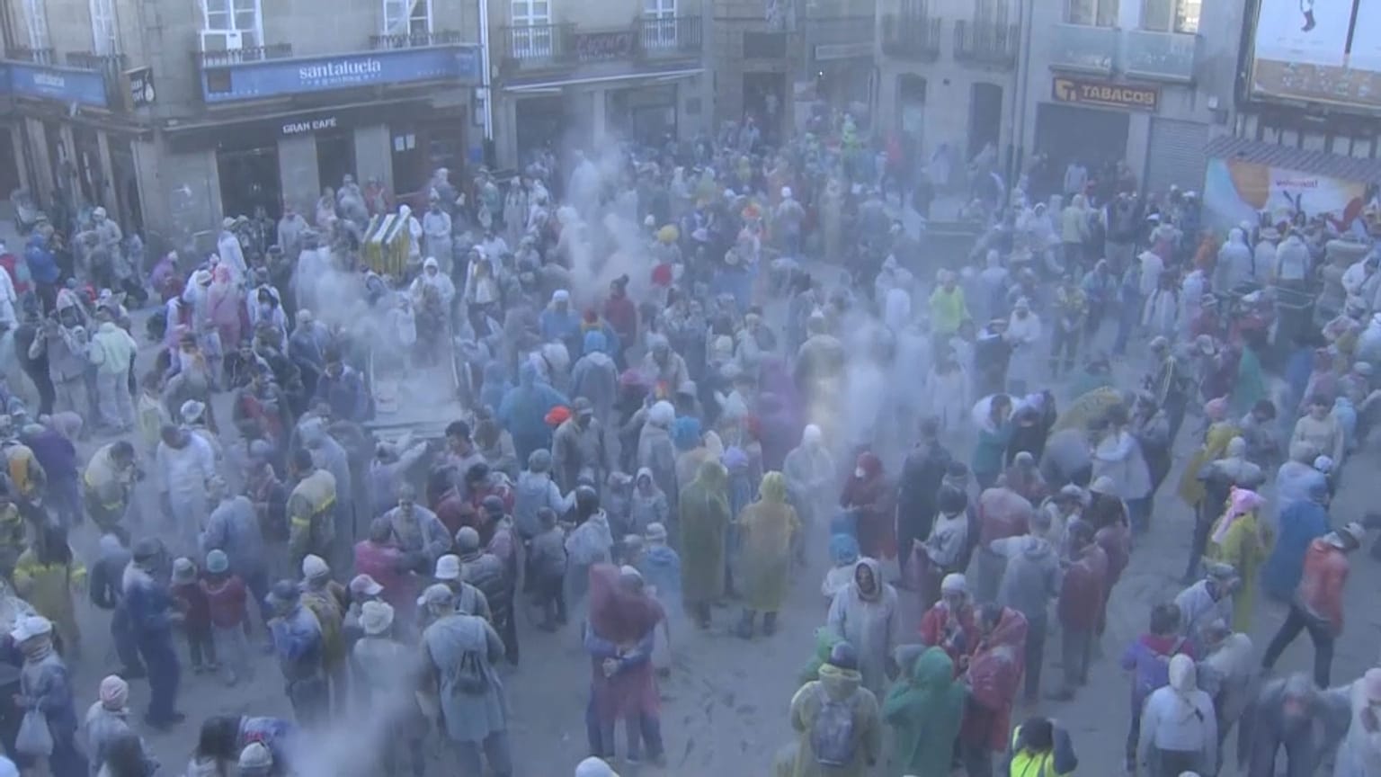 Batalla de harina en Xinzo de Limia, 29 de enero de 2023