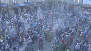 Batalla de harina en Xinzo de Limia, 29 de enero de 2023