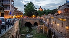 Die historische Altstadt von Tiflis, Georgien