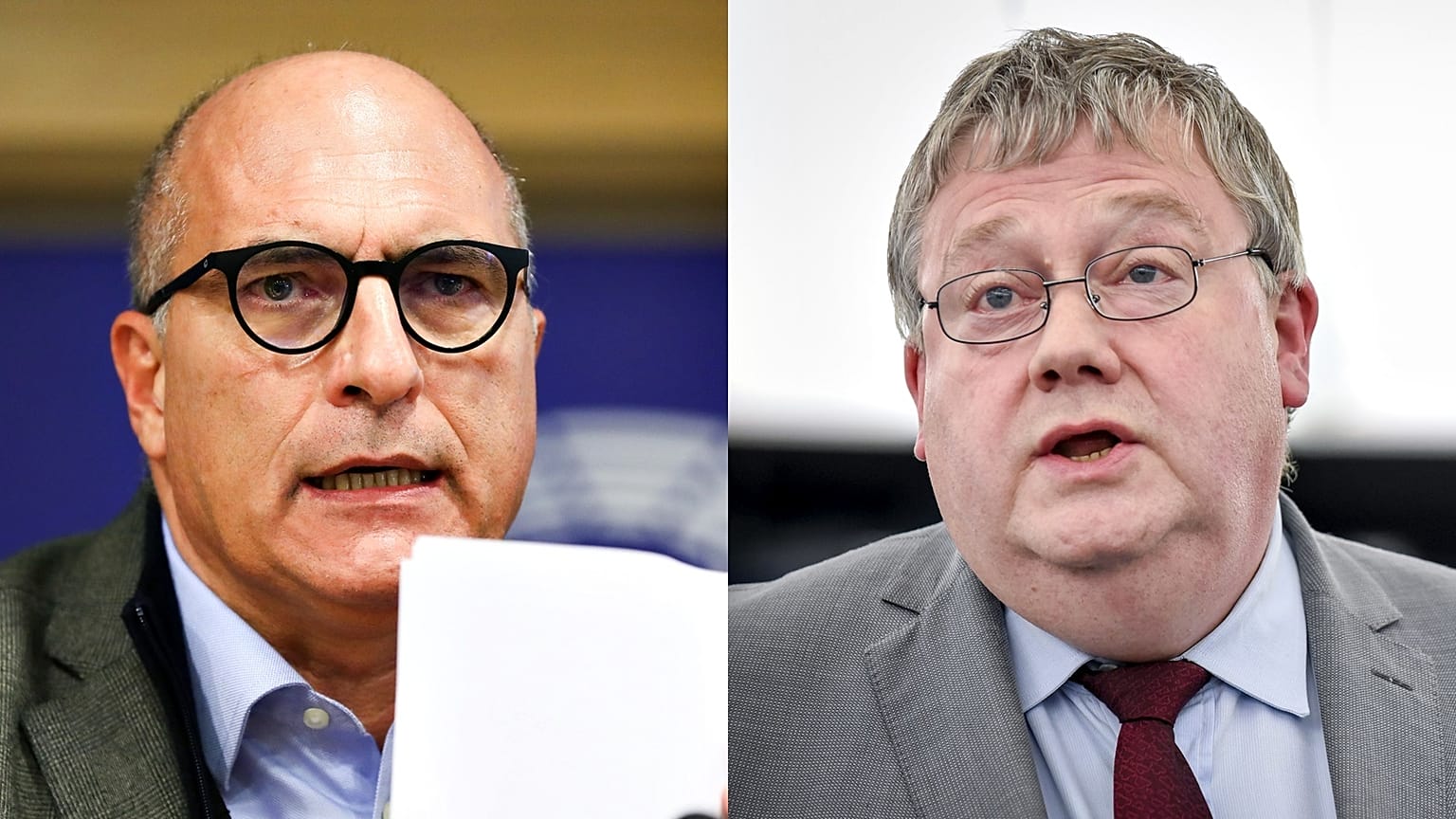 Italian MEP Andrea Cozzolino and Belgian MEP Marc Tarabella.