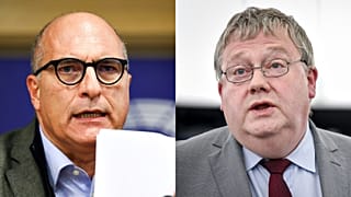 Italian MEP Andrea Cozzolino and Belgian MEP Marc Tarabella.
