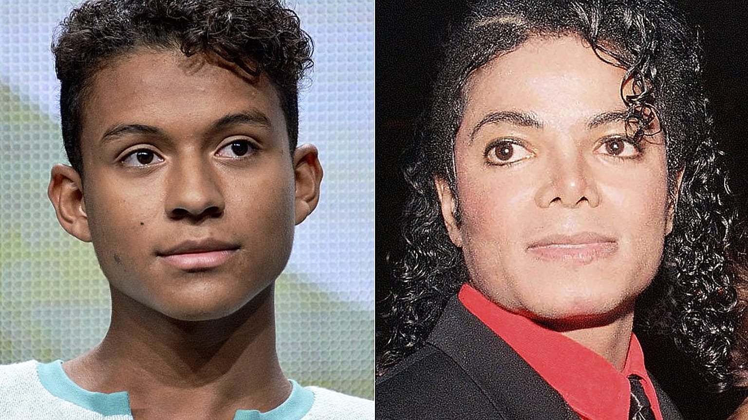 Jaafar Jackson (solda) ve Mıchael Jackson (sağda)