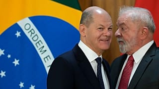 Olaf Scholz y Lula da Silva durante su encuentro en Brasil.