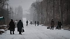 Жители Бахмута во время затишья, 30 января 2023