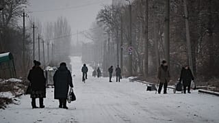 Жители Бахмута во время затишья, 30 января 2023