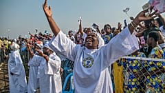 Der Papst wurde in Kinshasa euphorisch empfangen.