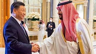 دیدار محمدبن سلمان، ولیعهد سعودی و شی جین‌پینگ، رئیس جمهوری چین