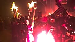 Festival viking reuniu milhares de pessoas na Escócia