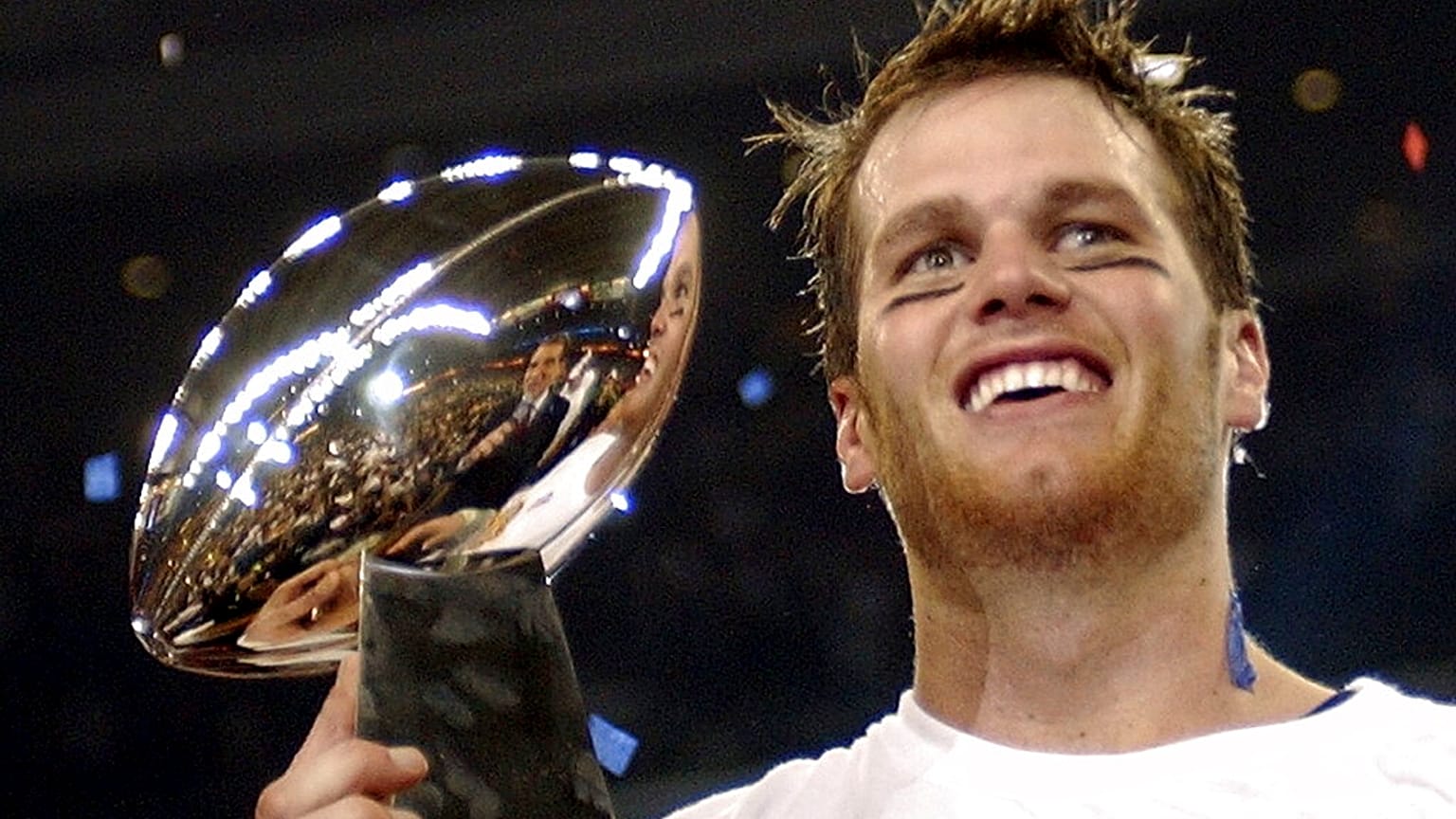 Tom Brady a Vince Lombardi Kupával 2004-ben