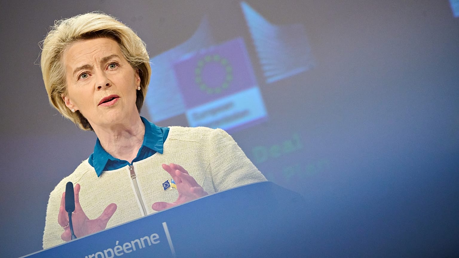 European Commission President Ursula von der Leyen said the EU wanted to "seize the moment" of the net-zero industry. 
