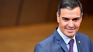 El presidente del Gobierno de España, Pedro Sánchez, llega a una cumbre de la UE en Bruselas, el 20 de octubre de 2022.