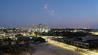 اعتراض صواريخ تم إطلاقها من غزة