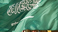 علم المملكة العربية السعودية.