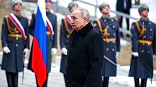Wladimir Putin beim Festakt in Wolgograd am 2. Februar 2023