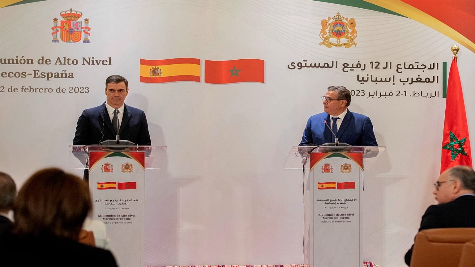 بيدرو سانشيز وعزيز أخنوش
