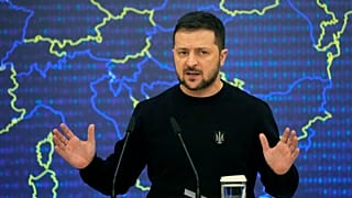 Presidente da Ucrânia discursa em conferência de imprensa após a cimeira UE-Ucrânia em Kiev