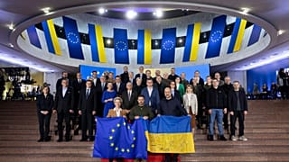 Eu leaders in Ukraine