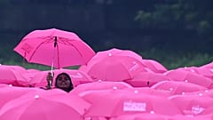 Campaña de concienciación del cáncer de mama en Chennai (India).