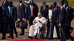 Le Pape a atteri vendredi à Juba, Soudan du Sud