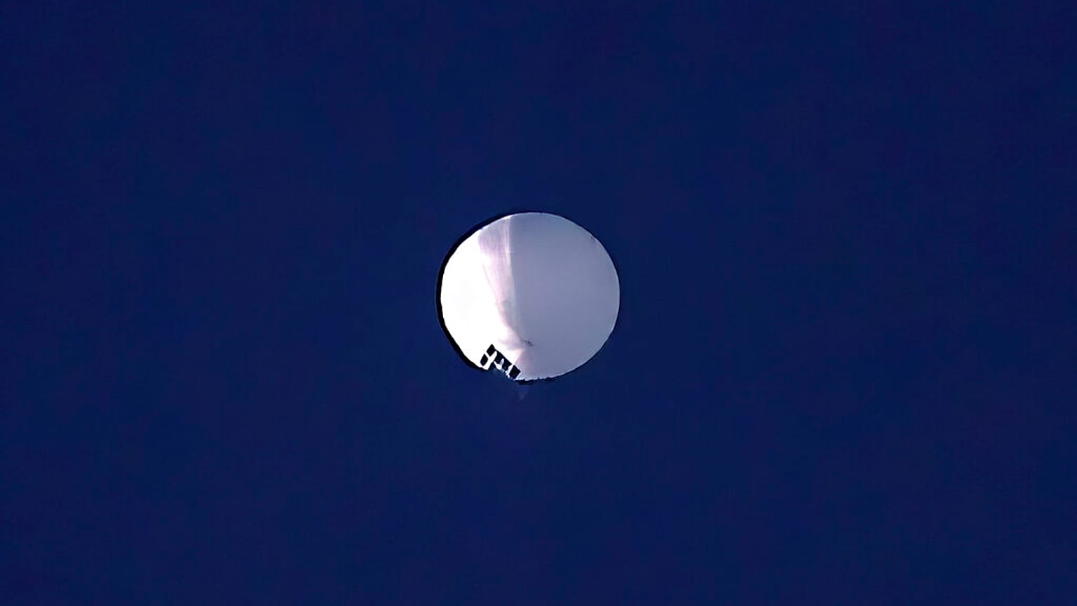 A kínai ballon Montana felett
