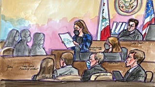 Elon Musk'ın mahkemelik olduğu davanın duruşma salonu çizimi