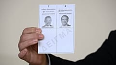 Παρουσίαση του ψηφοδελτίου του β' γύρου των προεδρικών εκλογών της Κυπριακής Δημοκρατίας