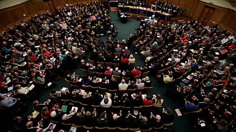 Members of the Church of England General Synod meeting in 2012