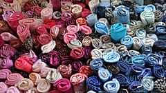 A pile of fabric