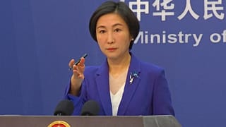 FILE - Chinese Foreign Ministry spokesperson Mao Ning gestures during a press conference at the Ministry of Foreign Affairs in Beijing, Thursday, Oct 13, 2022.