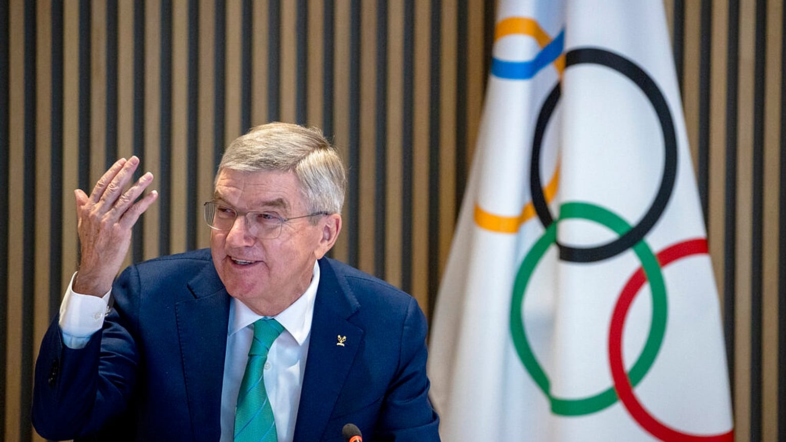 IOC-Boss Thomas Bach am 5. Dezember 2022 in Lausanne