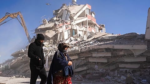 Nach dem Erdbeben in Nurdagi in der Türkei