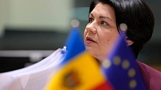 La primera ministra dimisionaria, Natalia Gavrilita