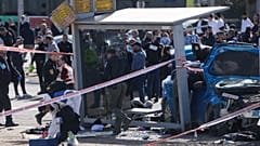 Parada de autobús atacada en Ramot, un asentamiento judío en el este ocupado de Jerusalén. 