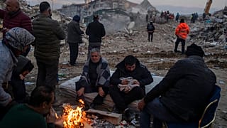 Überlebende des Erdbebens in der Türkei