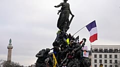 Manifestaciones en París contra la reforma de las pensiones. El sábado 11 de febrero de 2023.