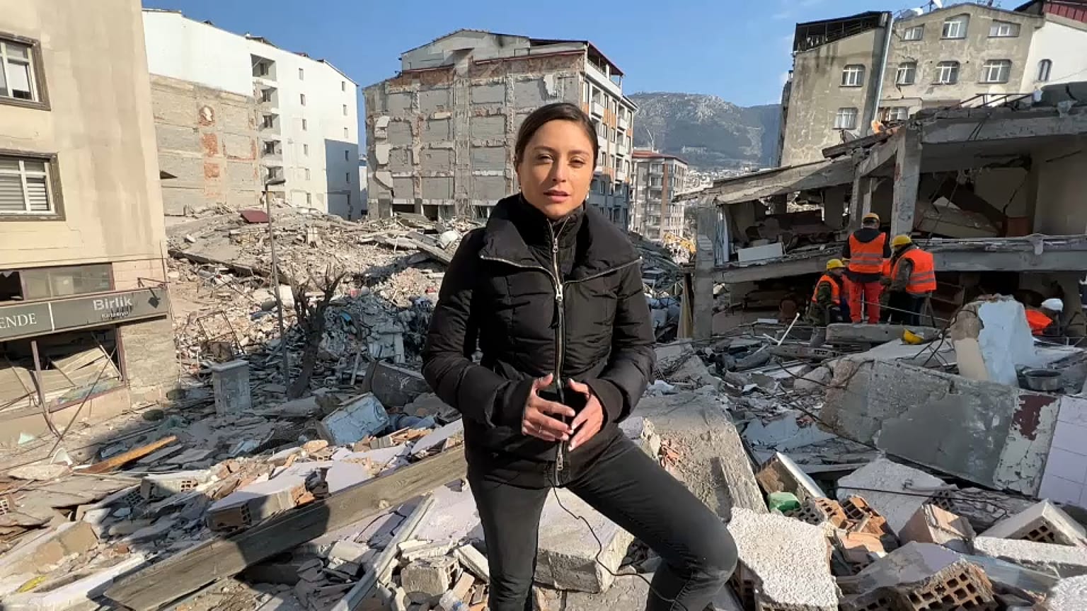 Euronews correspondent Anelise Borges in Antakya, Turkey