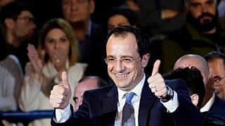 Le président élu Nikos Christodoulides