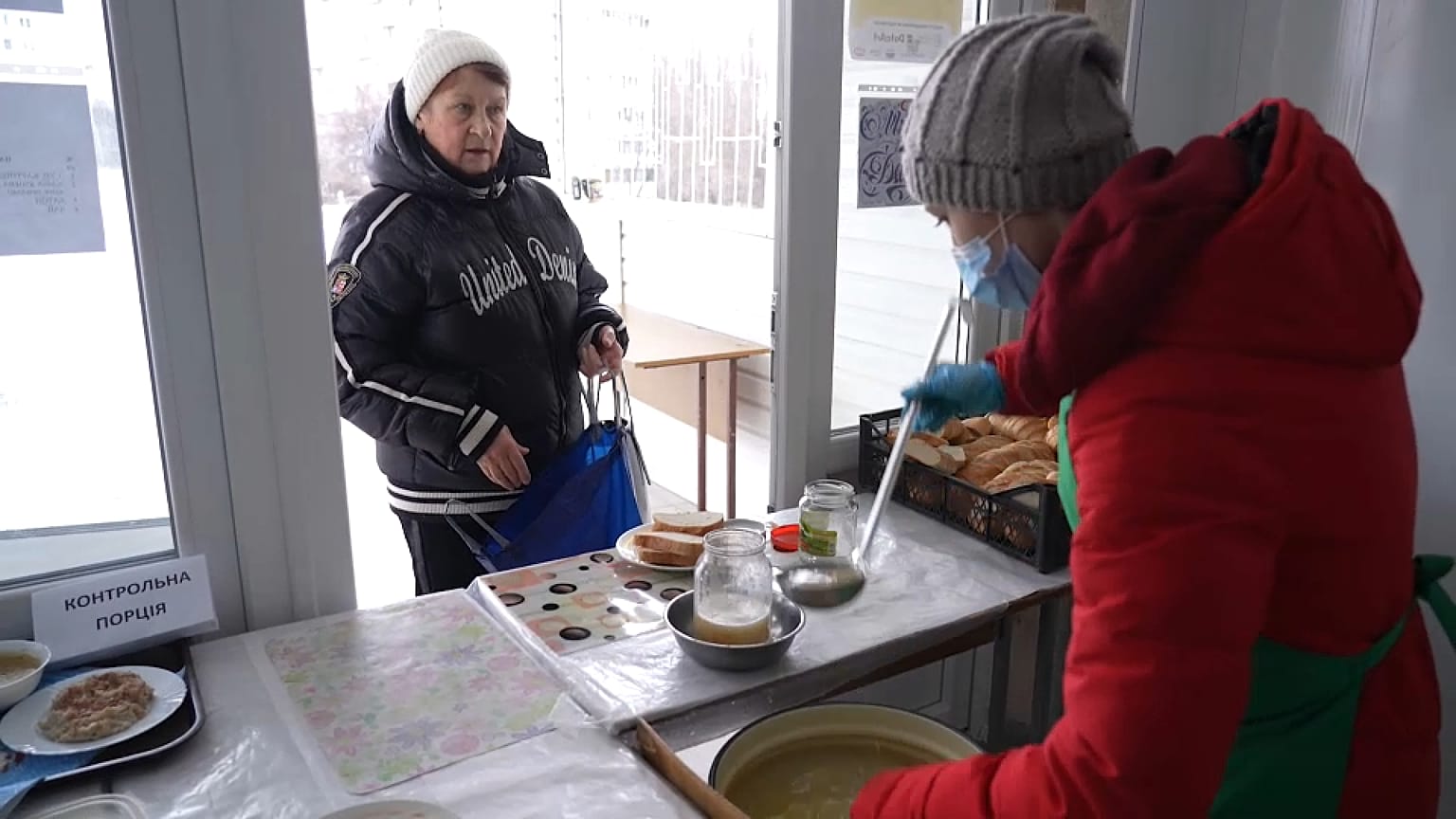 Az egyik segítőhelyet egy iskola épületében alakították ki