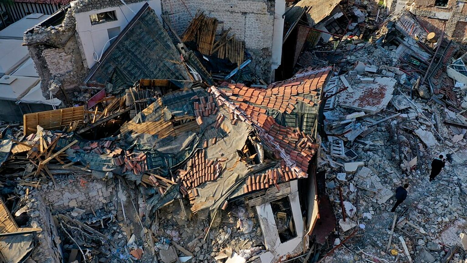 Images de ruines à Antakya, Antioche, Turquie, le 13 février 2023