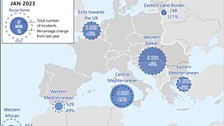 Ο χάρτης Ιανουαρίου της Frontex