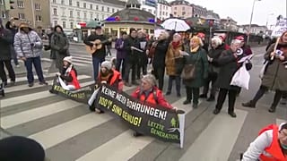 Vienna, Austria, la protesta di Last Generation
