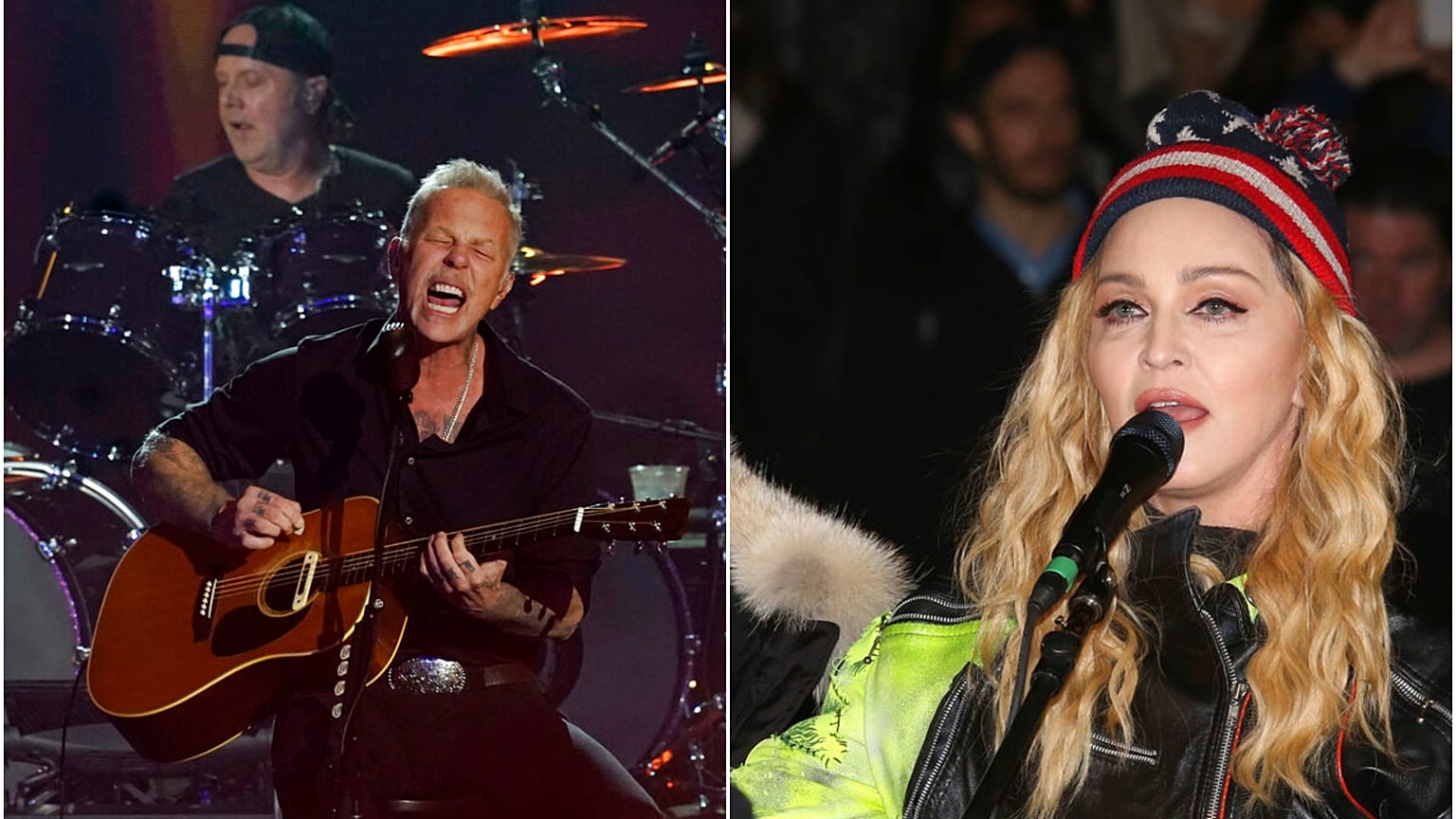 Metallica grubu (solda) Madonna