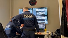 Videoüberwachung durch die französische Polizei in Massy bei Paris