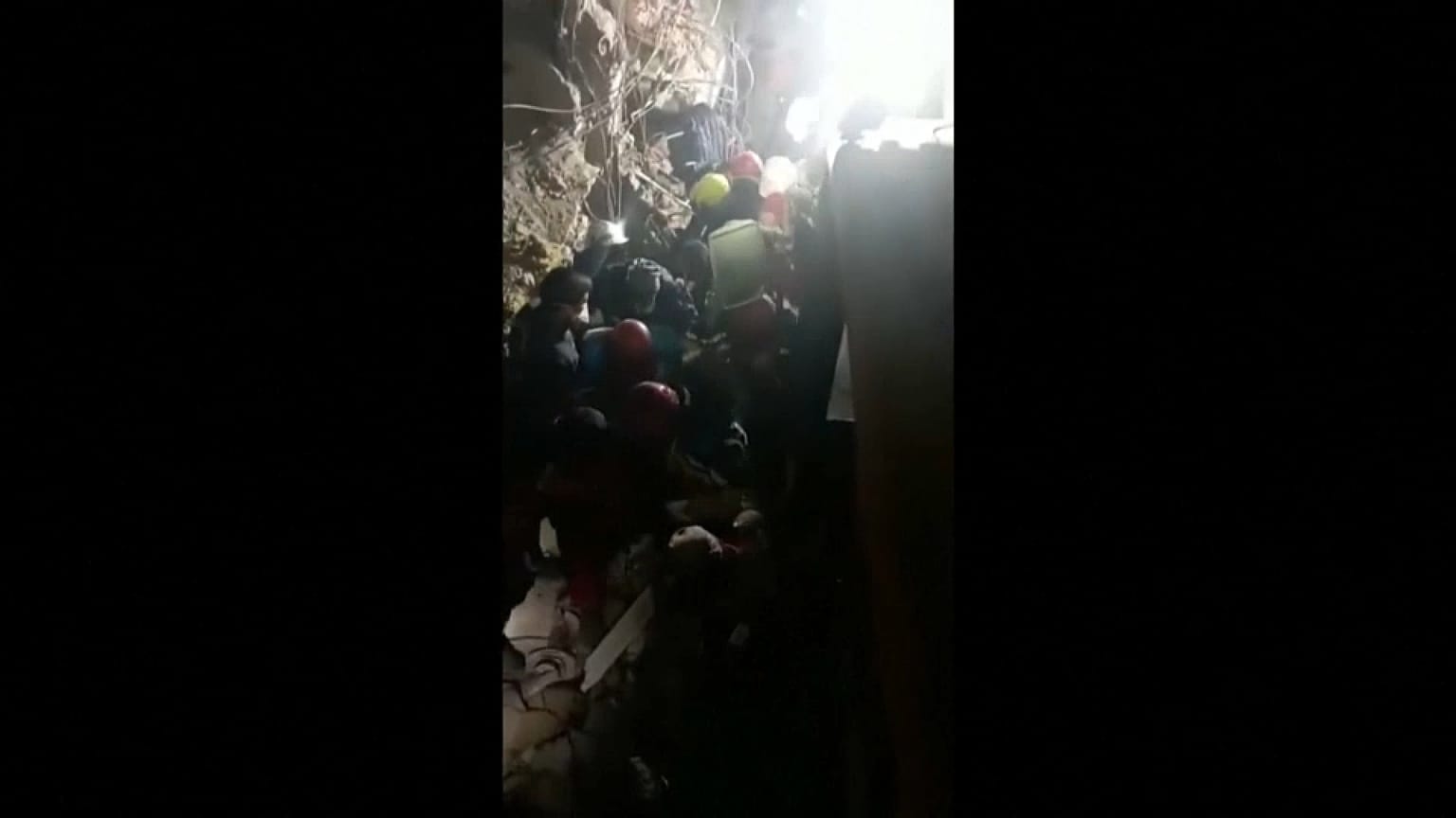 خلال عملية الإنقاذ 