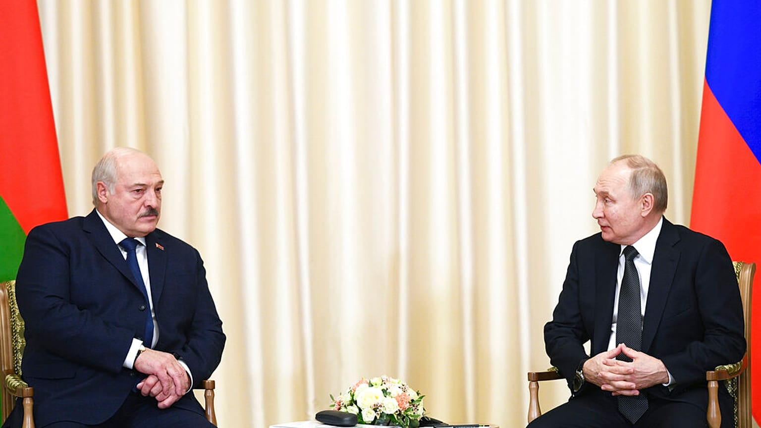 Belarus Präsident Lukaschenko bei Putin am 17. Februar 2023