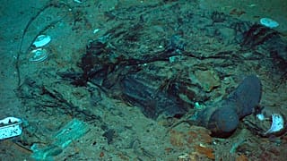 Imagens do navio "Titanic", naufragado em 1912, no Oceano Atlântico