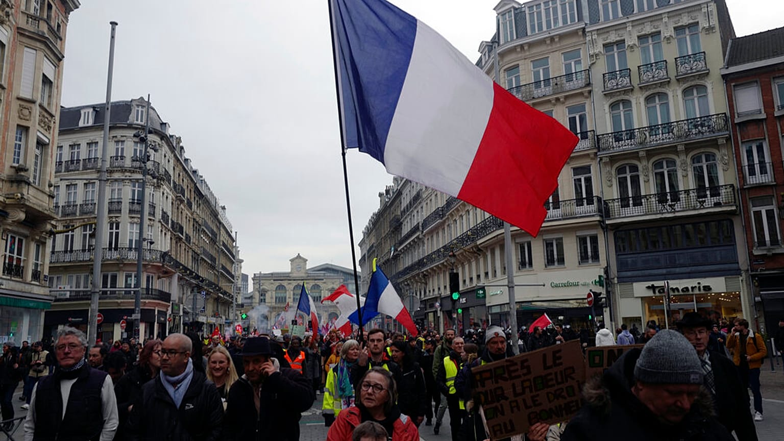 Manifestação em Paris 